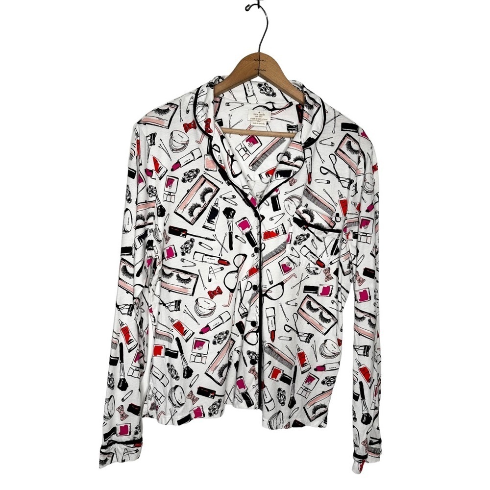 Kate Spade | Cosmetic Button Down Pajama Top Size Large